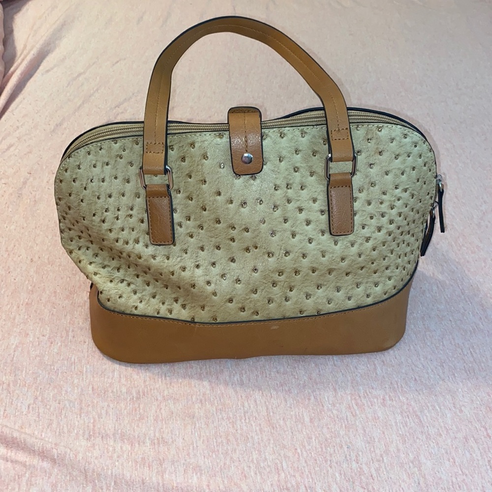 Brown leather purse